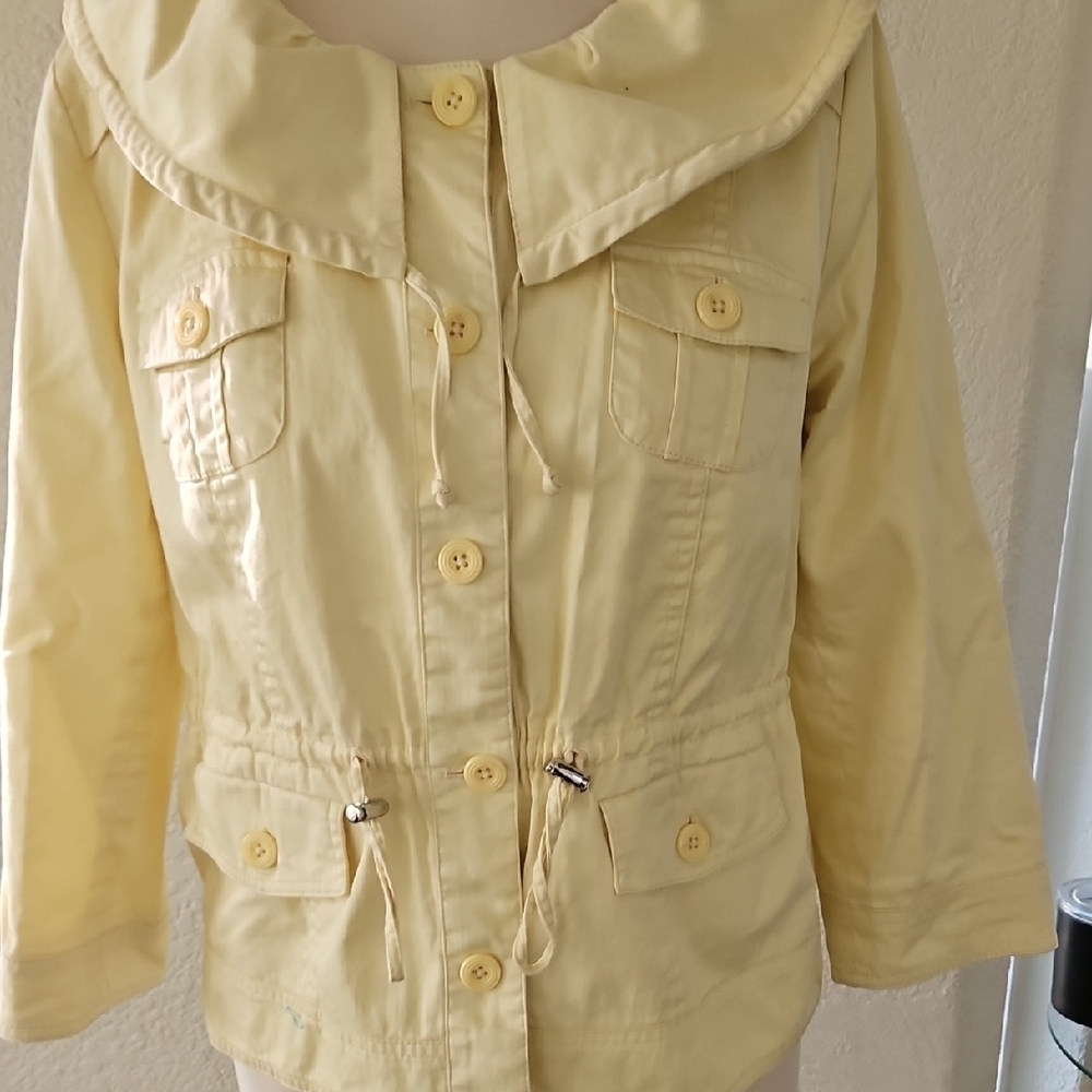 Sandro Light Yellow Utility Jacket - image 4